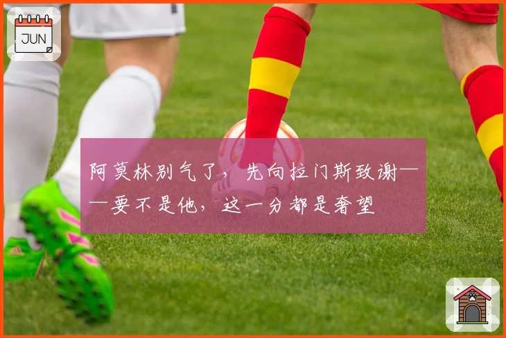 阿莫林别气了，先向拉门斯致谢——要不是他，这一分都是奢望